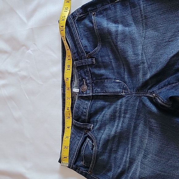 LOFT by Anne Klein mid rise dark wash curvy straight jeans womens size 4 - Picture 2 of 8